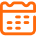 Orange Calendar Icon