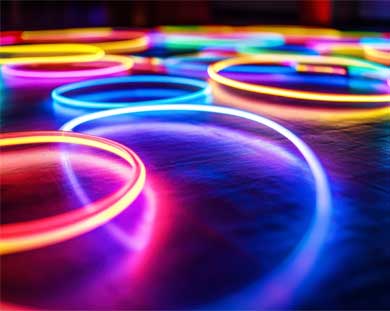 glow in the dark hula hoops